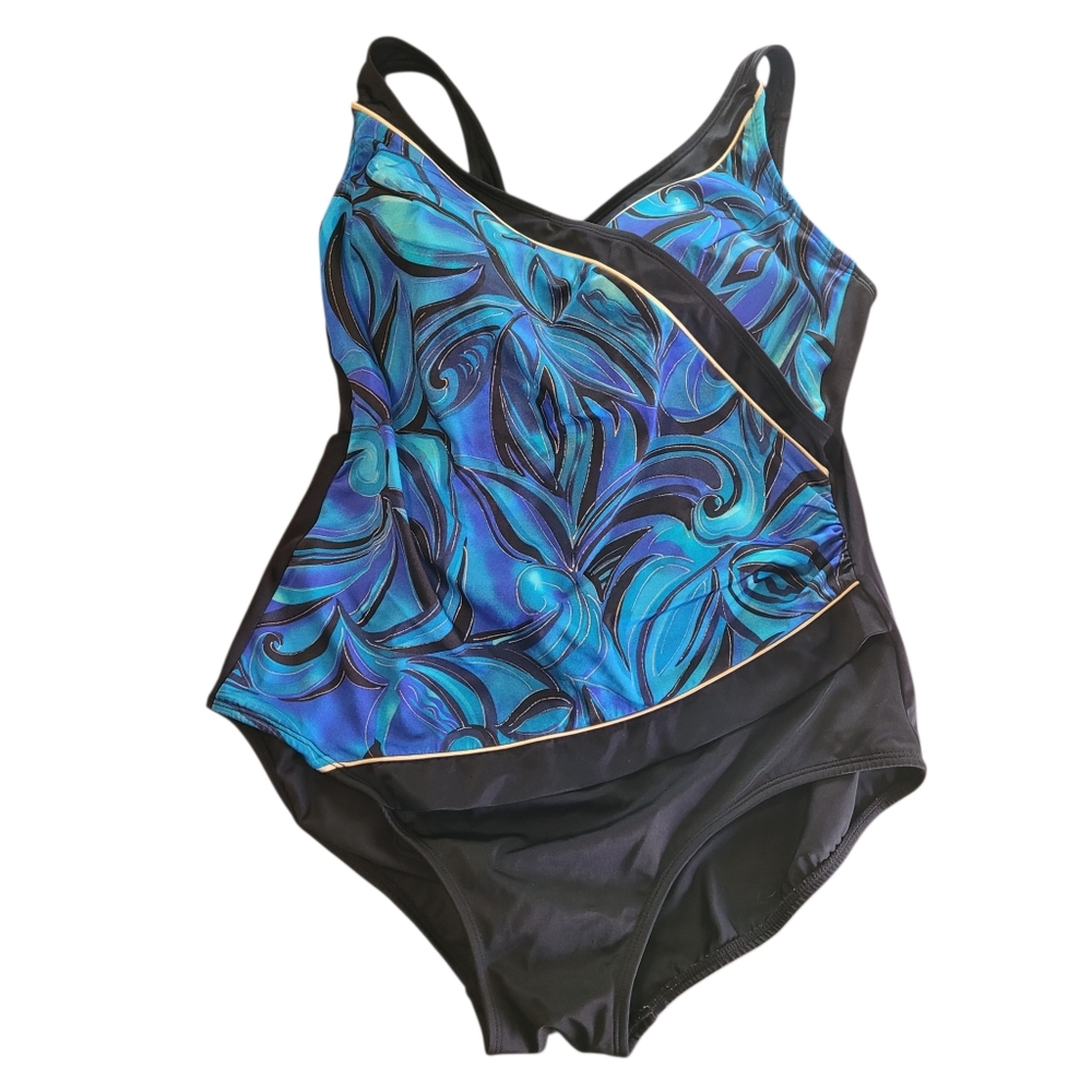 Longitude long torso one piece swimsuit - 20W.        M46